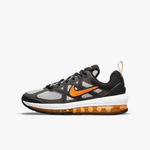 Black / Grey / White / Orange Nike Air Max Genome Older Kids' Sneakers | NK518RSA