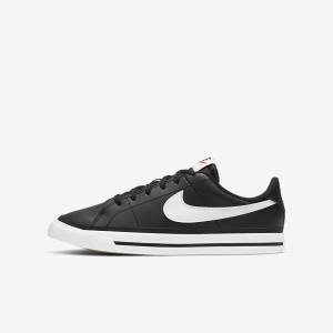 Black / Light Brown / White Nike NikeCourt Legacy Older Kids' Sneakers | NK960TUP