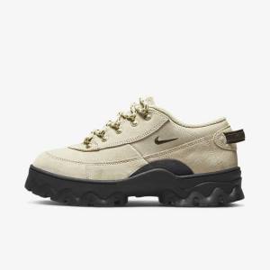 Black / Metal Gold / Khaki Nike Lahar Low Women's Sneakers | NK126UGK