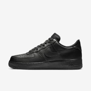 Black Nike Air Force 1 07 Men's Sneakers | NK926CND