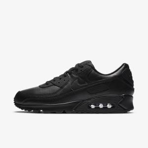 Black Nike Air Max 90 LTR Men's Sneakers | NK245PLS