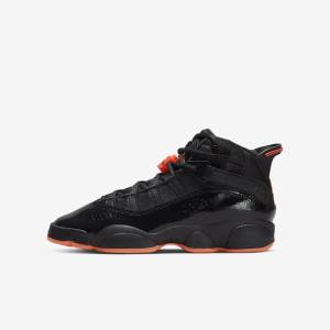 Black Nike Jordan 6 Rings Older Kids' Sneakers | NK092LTJ