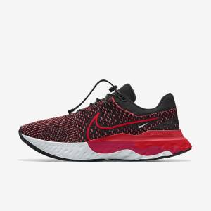 Black Nike React Infinity Run 3 By You Custom Road Men's Running Shoes | NK697WHY