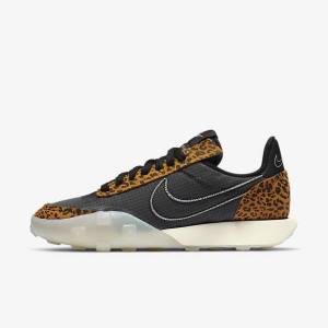 Black Nike Waffle Racer 2X Women's Sneakers | NK042UZF