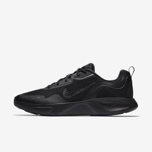 Black Nike Wearallday Men's Sneakers | NK598QJE