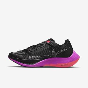 Black / Purple / Grey / Red Nike ZoomX Vaporfly Next% 2 Road Racing Men's Running Shoes | NK217LTN