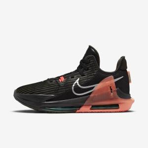 Black / Red / Metal Silver Nike LeBron Witness 6 Women's Basketball Shoes | NK946ADI