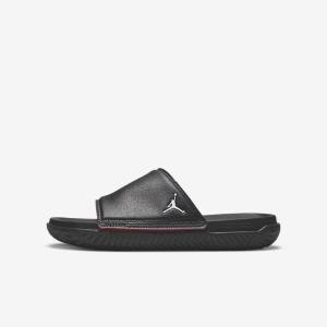 Black / Red Nike Jordan Play Older Kids' Slides | NK239JVT