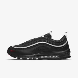 Black / Red / White Nike Air Max 97 Men's Sneakers | NK681OZG