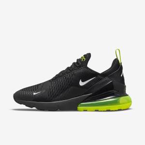 Black / Silver / White Nike Air Max 270 Men's Sneakers | NK785KWE