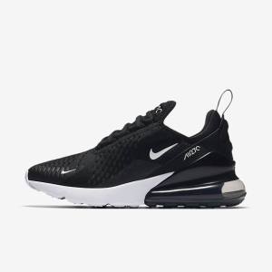 Black / White / Dark Grey Nike Air Max 270 Women's Sneakers | NK164IZR