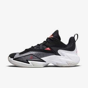 Black / White / Grey / Light Red Nike Jordan One Take 3 Men's Jordan Shoes | NK463WQA