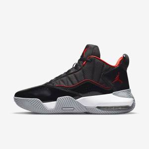 Black / White / Grey / Red Nike Jordan Stay Loyal Men's Sneakers | NK985QZY