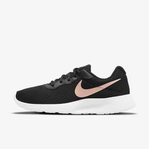 Black / White / Metal Red Brown Nike Tanjun Women's Sneakers | NK941IQV