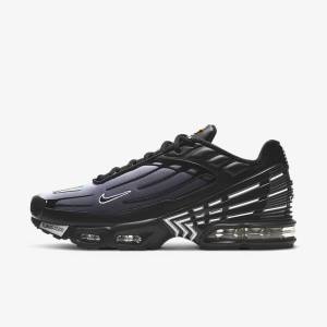 Black / White Nike Air Max Plus III Men's Sneakers | NK352BRL