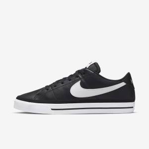 Black / White Nike Court Legacy Men's Sneakers | NK268FLU