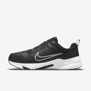 Black / White Nike Defy All Day (Extra Wide) Men's Sneakers | NK860PCS