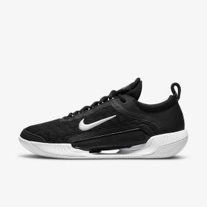 Black / White Nike NikeCourt Zoom NXT Clay Court Men's Tennis Shoes | NK741FSC