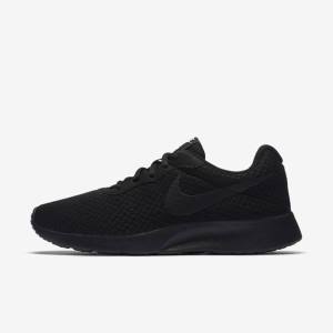 Black / White Nike Tanjun Women's Sneakers | NK183MQL