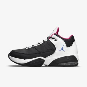 Black / White / Pink / Blue Nike Jordan Max Aura 3 Men's Sneakers | NK421KIR