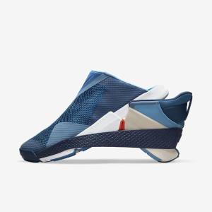 Blue / White Nike Go FlyEase Men's Sneakers | NK560WLM