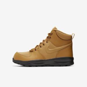 Brown / Black Nike Manoa LTR Older Boot Kids' Sneakers | NK438MNK