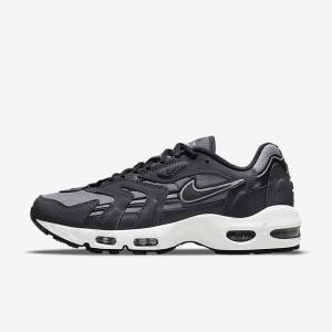 Grey / Dark Grey / White / Black Nike Air Max 96 II Men's Sneakers | NK167IND