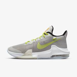 Grey / Green Nike Air Max Impact 3 Men's Basketball Shoes | NK528BUS