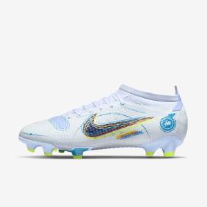 Grey / Light Blue / Blue Nike Mercurial Vapor 14 Pro FG Firm-Ground Men's Football Shoes | NK376CSN