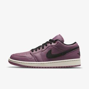 Light Beige / Black Nike Air Jordan 1 Low SE Women's Sneakers | NK298ELZ