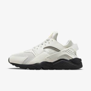 Light Beige / Black / Silver / Gold Nike Air Huarache Men's Sneakers | NK516JAE