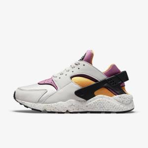 Light Beige / Gold / Black / Pink Nike Air Huarache Men's Sneakers | NK516BHV