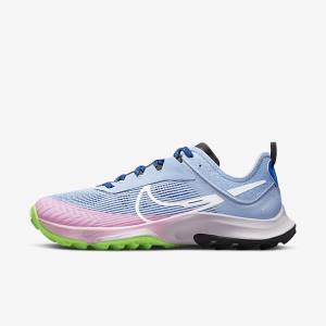 Light Blue / Royal / Black / White Nike Air Zoom Terra Kiger 8 Trail Women's Running Shoes | NK563ASK