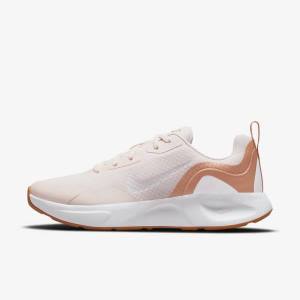 Light Pink / Light Brown / White Nike Wearallday Women's Sneakers | NK857EIH