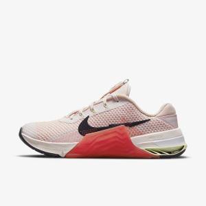 Light Pink / Light Green / Purple Nike Metcon 7 Women's Training Shoes | NK780MKG