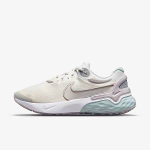 Metal / Grey Nike Renew Run 3 Premium Road Women's Running Shoes | NK405VNX