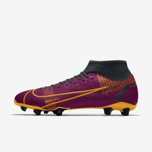 Multicolor Nike Mercurial Superfly 8 Academy By You Custom Women's Football Shoes | NK395SVX