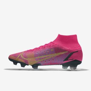 Multicolor Nike Mercurial Superfly 8 Elite By You Custom Men's Football Shoes | NK987IMR