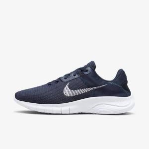 Navy / Dark Obsidian / White Nike Flex Experience Run 11 Next Nature Road Men's Running Shoes | NK469HIS