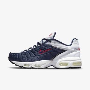 Navy / Platinum / White / Red Nike Air Max Tailwind V SP Men's Sneakers | NK038APC