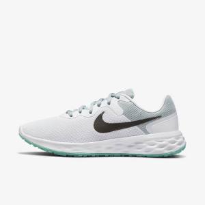 Olive / Pink / Grey Nike Revolution 6 Next Nature Road Women's Running Shoes | NK376VDB