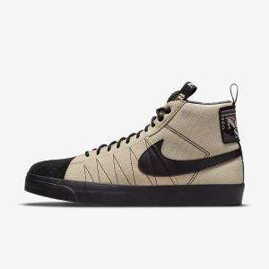 Orange / Black Nike SB Zoom Blazer Mid Premium Men's Sneakers | NK185UQJ