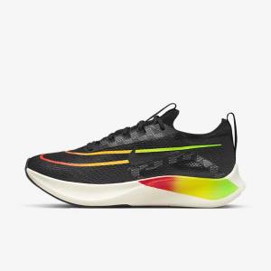 Orange / Black Nike Zoom Fly 4 Road Men's Running Shoes | NK269VGH