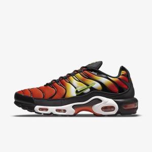 Orange / Gold / Black Nike Air Max Plus Men's Sneakers | NK951MUA