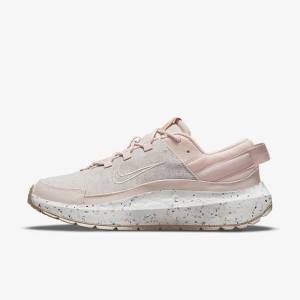 Pink / White / Cream Nike Crater Remixa Women's Sneakers | NK528KGX