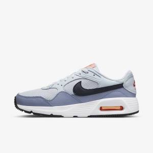 Platinum / White / Black Nike Air Max SC Men's Sneakers | NK698KCH