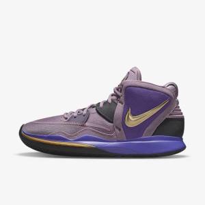 Purple / Metal Gold Nike Kyrie Infinity Men's Basketball Shoes | NK639YER