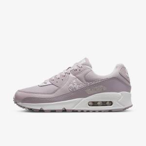 Purple / White Nike Air Max 90 Women's Sneakers | NK289WEQ