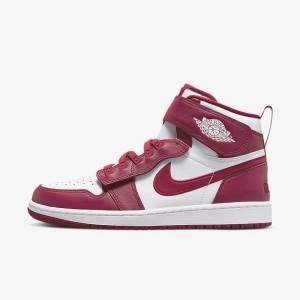 Red / White Nike Air Jordan 1 Hi FlyEase Men's Sneakers | NK102OGJ