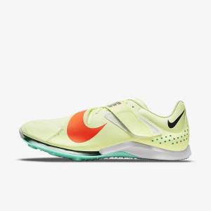 Turquoise / Orange Nike Air Zoom LJ Elite Athletics Jumping Spikes Men's Running Shoes | NK845WSX